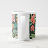 Farbenfrohe Blüte/Frühling Jumbo-Tasse (Rückseite)