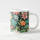 Farbenfrohe Blüte/Frühling Jumbo-Tasse (Rechts)