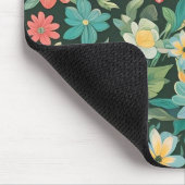 Farbenfrohe Blüte/Frühling Mousepad (Ecke)