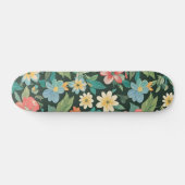 Farbenfrohe Blüte/Frühling Skateboard (Horizontal)