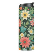 Farbenfrohe Blüte/Frühling Thermosbecher (Nach links gedreht)