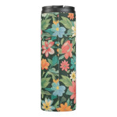 Farbenfrohe Blüte/Frühling Thermosbecher (Rückseite)