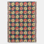 Farbenfrohe Blüte mit roter, orangefarbener Blume Decke (Vorderseite Vertikal)