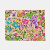 Farbenfrohe Blüten Blumengarten Fußmatte (Vorderseite)