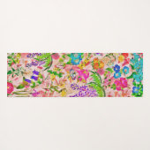 Farbenfrohe Blüten Blumengarten Yogamatte (Rückseite (Horizontal))