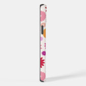 Farbenfrohe Blüten großes Muster iPhone Hülle (Rechte Seite)