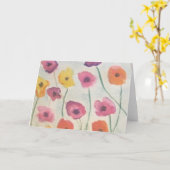 Farbenfrohe Blüten Grußkarte 2 Karte (Gelbe Blume)