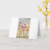 Farbenfrohe Blüten Grußkarte 3 Karte (Gelbe Blume)