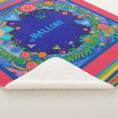 Farbenfrohe Blütenbezeichnung Eigene Fun-Inspiriti Sherpadecke (3/4)