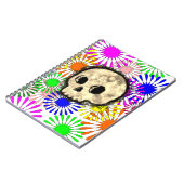 Farbenfrohe Blütenburgen Wasserfarbe Notizblock (Linke Seite)