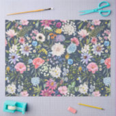 Farbenfrohe Blütendecoupage Seidenpapier (Basteln)