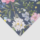 Farbenfrohe Blütendecoupage Seidenpapier (Ausschnitt)