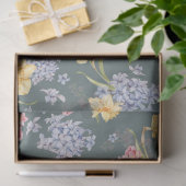 Farbenfrohe Blütendecoupage Seidenpapier (Geschenk)