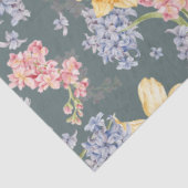 Farbenfrohe Blütendecoupage Seidenpapier (Ausschnitt)