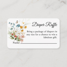 Farbenfrohe Blütendusche Begleitkarte