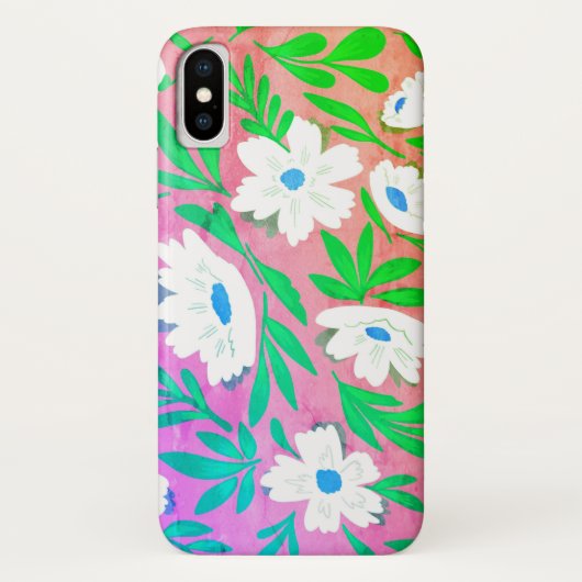 Farbenfrohe Blütenglocke Fall Mate iPhone Fall Case-Mate iPhone Hülle (Rückseite)