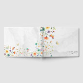 Farbenfrohe Blütenschmetterlinge Gästebuch (Voll)