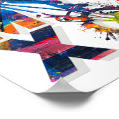 Farbenfrohe Bmx Bike | Bmx Poster (Ecke)