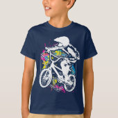 Farbenfrohe Bmx Biker - Bmx Bike - Bmx-Kleidung T-Shirt (Vorderseite)