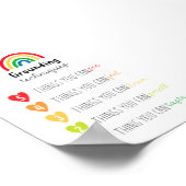 Farbenfrohe Bodentechnik Poster (Ecke)