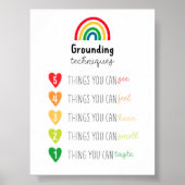 Farbenfrohe Bodentechnik Poster (Vorne)