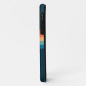 Farbenfrohe Bögen im Retro-Stil Case-Mate iPhone Hülle (Hinten/Links)