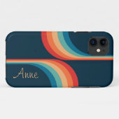 Farbenfrohe Bögen im Retro-Stil Case-Mate iPhone Hülle (Rückseite (Horizontal))