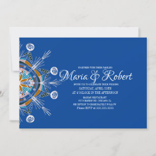 Farbenfrohe bohemianische Mandala-Hochzeitseinladu Einladung