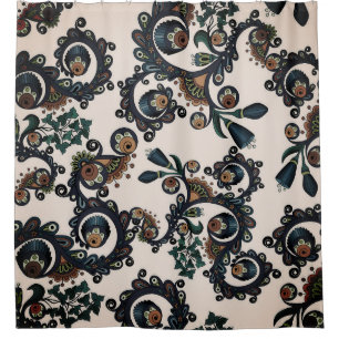 Farbenfrohe Bohemische Boho MOD Hippy Chic Muster Duschvorhang