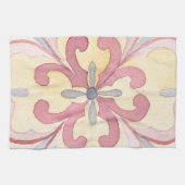 Farbenfrohe Böhmische Kunst Elegante Wasserfarbe Geschirrtuch (Horizontal)