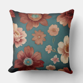 Farbenfrohe Boho-Blume Kissen