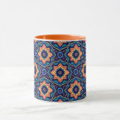 Farbenfrohe Boho Chic Blumenmuster Tasse (Zentrum)
