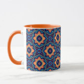 Farbenfrohe Boho Chic Blumenmuster Tasse (Links)