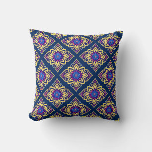 Farbenfrohe Boho Chic Geometric Muster Kissen