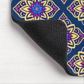 Farbenfrohe Boho Chic Geometric Muster Mousepad (Ecke)