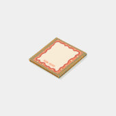 Farbenfrohe Boho CUSTOM Chic Monogramm Personalisi Post-it Klebezettel (angewinkelt)