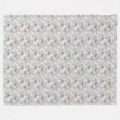 Farbenfrohe Boho Elephant Print Blanket Fleecedecke (Vorderseite (Horizontal))