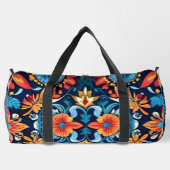 Farbenfrohe Boho Floral Elegante: Vibrant Mandala Duffle Bag (Rückseite)