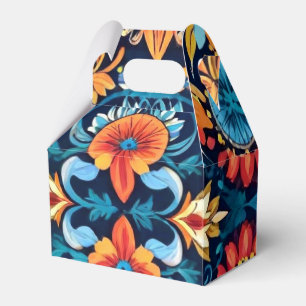 Farbenfrohe Boho Floral Elegante: Vibrant Mandala Geschenkschachtel