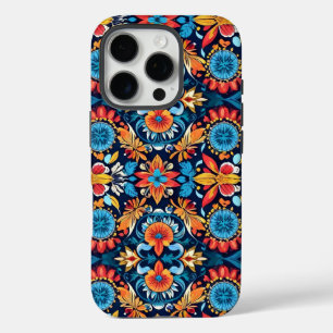 Farbenfrohe Boho-Floral-Eleganz: Vibrantes Mandala iPhone 16 Pro Hülle