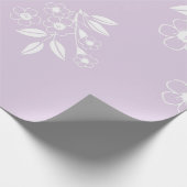 Farbenfrohe Boho floral Muster Ästhetik Geschenkpapier (Ecke)