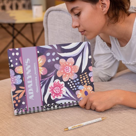 Farbenfrohe Boho Floral Valentines Geschenke für T Notizblock