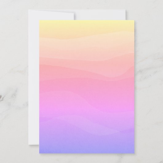 Farbenfrohe Boho Floral Wedding Einladung (Rückseite)