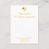 Farbenfrohe Boho Foliage Necklace & Earring Displa Visitenkarte (Rückseite)