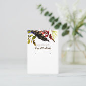 Farbenfrohe Boho Foliage Necklace & Earring Displa Visitenkarte (Stehend Vorderseite)