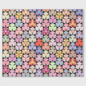 Farbenfrohe Boho Mandala Musterpapier Geschenkpapier (Flach)