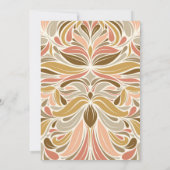 Farbenfrohe Boho Muster Foto Abschluss Einladung (Rückseite)