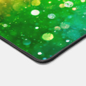 Farbenfrohe boho Stil Glitzer Textur Monogramm Schreibtischunterlage (Ecke)