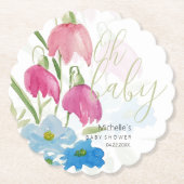 Farbenfrohe Boho Wasserfarbe Frühlingsblüte Untersetzer (Vorderseite)