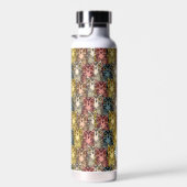 Farbenfrohe Boho Woodland Owl Pattern & Monogram Trinkflasche (Rechts)